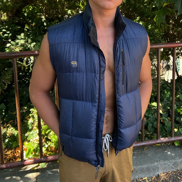 MOUNTAIN HARDWEAR MEN GOOSE DOWN JACKET VEST COAT THICK PUFFER THERMAL WARM HIKE - Picture 4 of 16